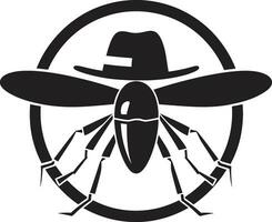 Modern Mosquito Logo Concept Detailed Mosquito Illustration vector