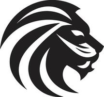 Sable Strength The Majestic Lion Logo in Black Majesty Unveiled A Black Lion in Vector