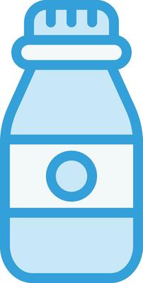Vial bottle Vector Icon Design Illustration