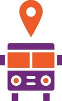 Bus station Vector Icon Design Illustration