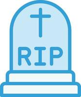 Grave Vector Icon Design Illustration