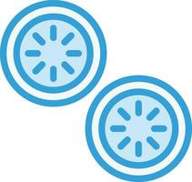 Cucumber slice Vector Icon Design Illustration