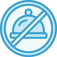 No eating Vector Icon Design Illustration