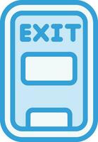 Emergency exit Vector Icon Design Illustration