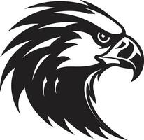 negro halcón depredador logo un vector logo para el oculto depredador halcón un negro vector logo para el arcano