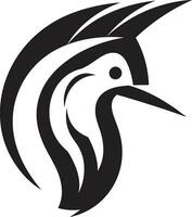 Black Woodpecker Logo Perfect for Retail and Consumer Goods Businesses Black Woodpecker Vector Logo A Great Choice for Food and Beverage Businesses