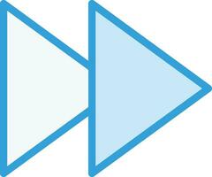 Forward Vector Icon Design Illustration
