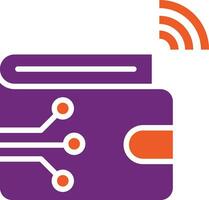 Digital Wallet Vector Icon Design Illustration