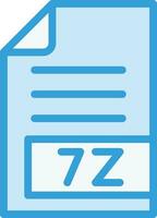 7Z Vector Icon Design Illustration