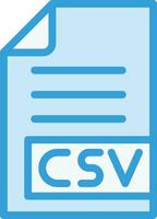 ilustración de diseño de icono de vector csv