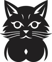Abstract Cats Grace in Shadows Vectorized Pouncing Kitty vector