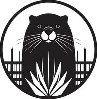Beaver Heraldic Symbol Beaver Tribe Crest vector