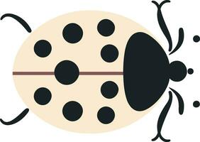 Eyes of Delight Black Ladybug Art Intricate Silhouette Ladybug Badge of Beauty vector