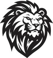 Stylish Hunter The Fierce Excellence of Lion Icon in Vector Majestic Majesty The Roaring King in Black Vector Lion Logo