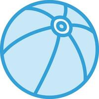 ilustración de diseño de icono de vector de pelota de playa
