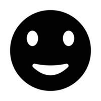 Smile Vector Glyph Icon For Personal And Commercial Use.