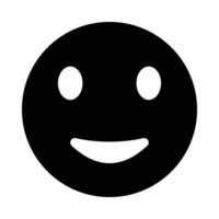 Smile Vector Glyph Icon For Personal And Commercial Use.