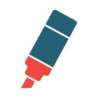 Marker Vector Glyph Two Color Icon For Personal And Commercial Use.