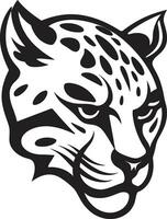 Jungle Intrigue Black Vector Ocelot Ink Black Majesty Ocelot Icon in Profile