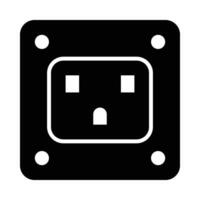 Socket Vector Glyph Icon For Personal And Commercial Use.