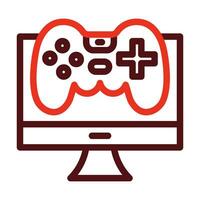 Gaming Vector Thick Line Two Color Icons For Personal And Commercial Use.