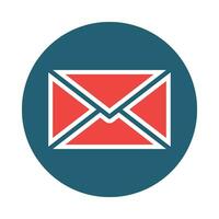 Email Vector Glyph Two Color Icon For Personal And Commercial Use.