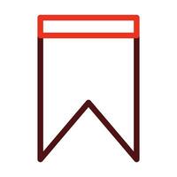 Book Mark Vector Thick Line Two Color Icons For Personal And Commercial Use.