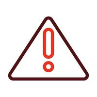 Error Vector Thick Line Two Color Icons For Personal And Commercial Use.