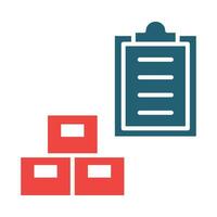 Inventory Management Vector Glyph Two Color Icon For Personal And Commercial Use.