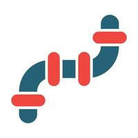 Pipe Vector Glyph Two Color Icon For Personal And Commercial Use.