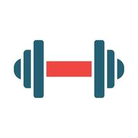 Dumbbell Vector Glyph Two Color Icon For Personal And Commercial Use.