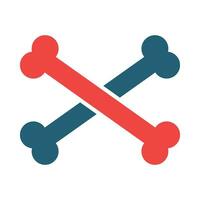 Bones Vector Glyph Two Color Icon For Personal And Commercial Use.