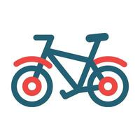 Bicycle Vector Glyph Two Color Icon For Personal And Commercial Use.