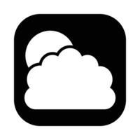 Weather App Vector Glyph Icon For Personal And Commercial Use.