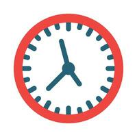 Wall Clock Vector Glyph Two Color Icon For Personal And Commercial Use.