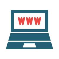 Website Support Vector Glyph Two Color Icon For Personal And Commercial Use.