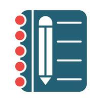 Brief Vector Glyph Two Color Icon For Personal And Commercial Use.