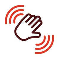 Motion Capture Vector Thick Line Two Color Icons For Personal And Commercial Use.