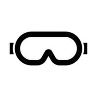 Safety Goggles Vector Glyph Icon For Personal And Commercial Use.