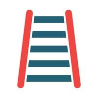 Step Ladder Vector Glyph Two Color Icon For Personal And Commercial Use.
