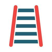 Step Ladder Vector Glyph Two Color Icon For Personal And Commercial Use.