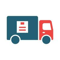 Delivery Vector Glyph Two Color Icon For Personal And Commercial Use.