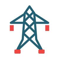 Tower Vector Glyph Two Color Icon For Personal And Commercial Use.