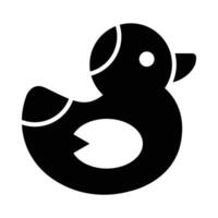 Rubber Duck Vector Glyph Icon For Personal And Commercial Use.