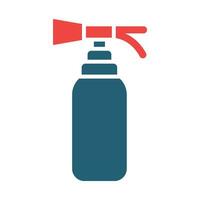 Extinguisher Vector Glyph Two Color Icon For Personal And Commercial Use.