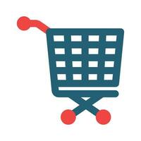 Trolley Vector Glyph Two Color Icon For Personal And Commercial Use.