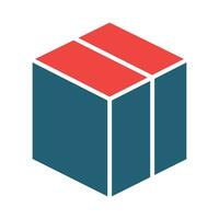 Box Vector Glyph Two Color Icon For Personal And Commercial Use.