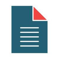 Document Vector Glyph Two Color Icon For Personal And Commercial Use.