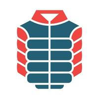 Jacket Vector Glyph Two Color Icon For Personal And Commercial Use.