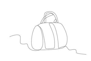 A handbag for luggage vector